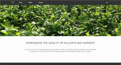 Desktop Screenshot of millerplantnursery.com