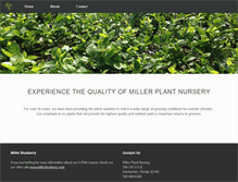 Tablet Screenshot of millerplantnursery.com